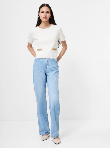 French Connection Babysoft Short Sleeve Top