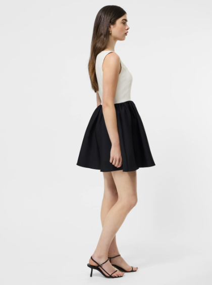 French Connection Square Neck Sleeveless Mini Dress