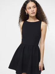 French Connection Azra Twill Low Back Mini Dress