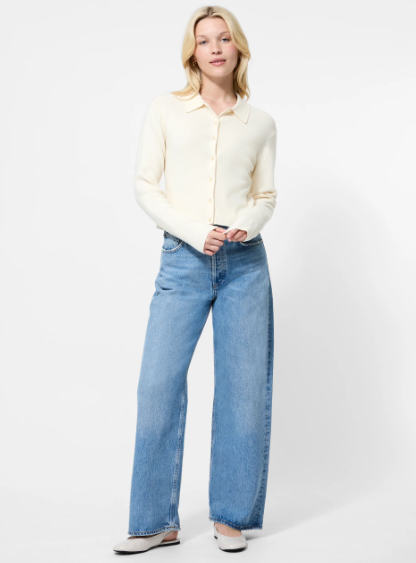 French Connection Cosysoft Button Down Long Sleeve Top
