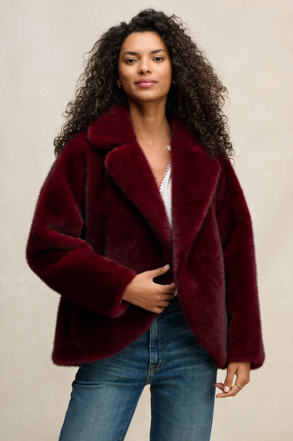 Velvet by Graham & Spencer Carolyn Faux Fur Jacket