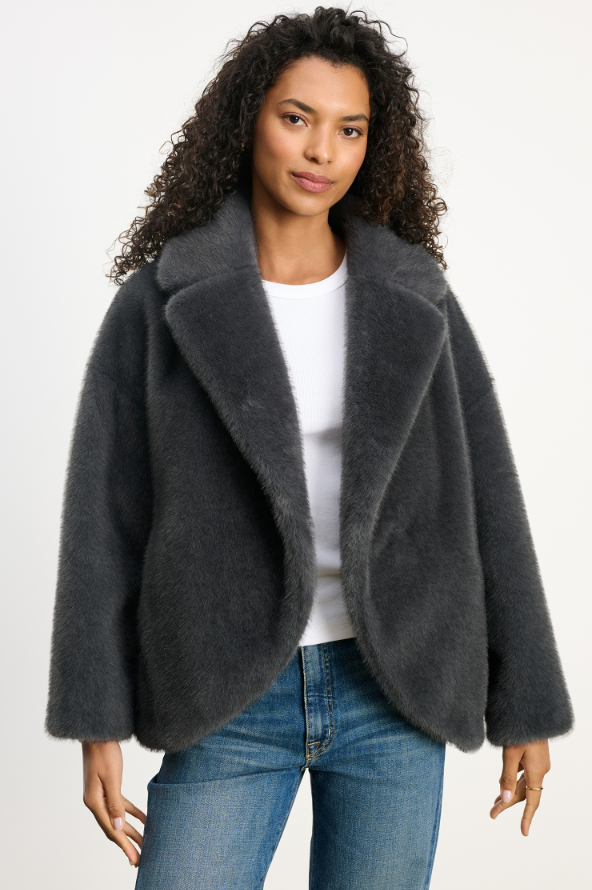 Velvet by Graham & Spencer Carolyn Faux Fur Jacket