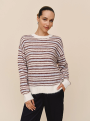 Bella Dahl Striped Crew Neck Sweater