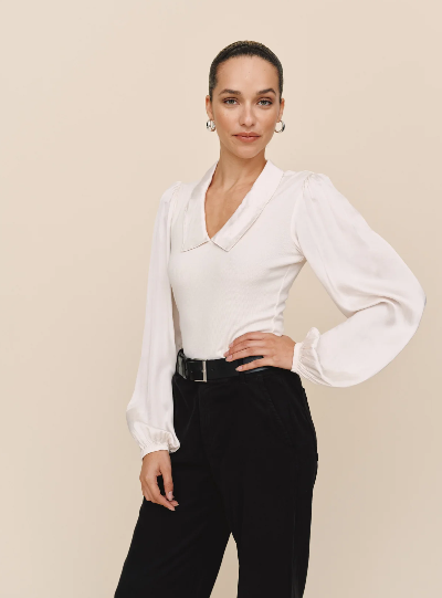 Bella Dahl Collared V-Neck Top