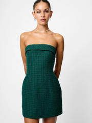 French Connection Shante Shimmer Strapless Dress