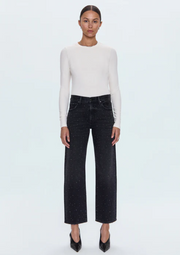 Pistola Lexi Mid Rise Bowed Straight Jean
