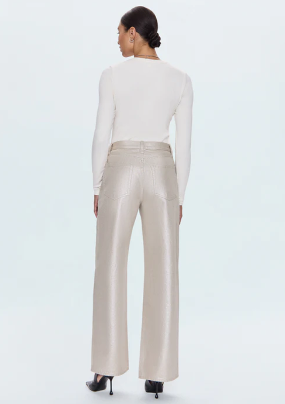 Pistola Tate High Rise Bowed Wide Leg Jean