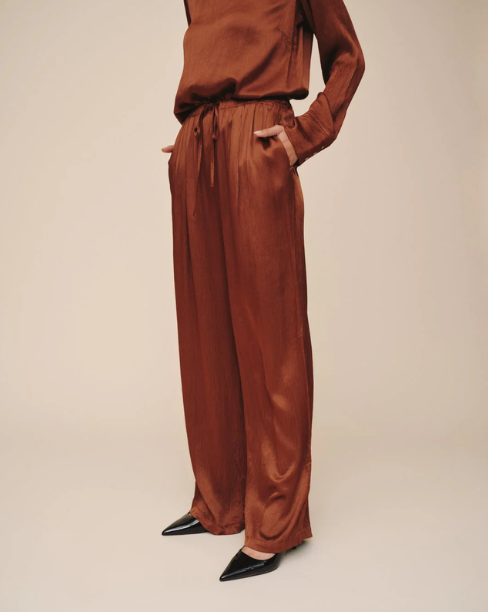 Bella Dahl Easy Pleated Wide Leg Pant