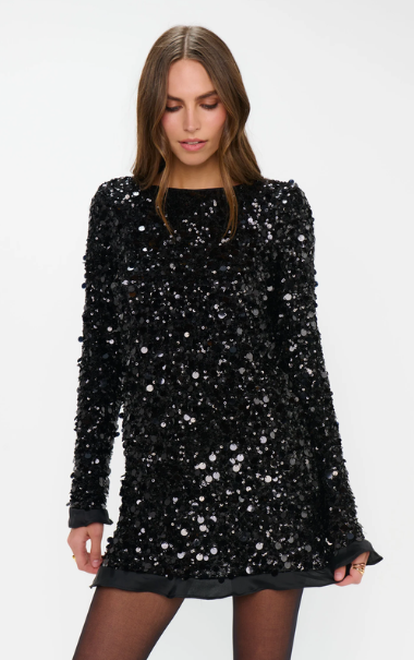 Show Me Your Mumu Maddison Ruffle Sequin Dress