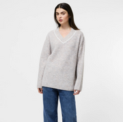 French Connection Kezia Vertical V-Neck Jumper