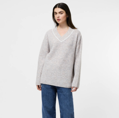 French Connection Kezia Vertical V-Neck Jumper