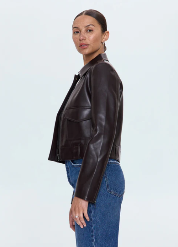 Pistola Bex Shrunken Faux Leather Jacket