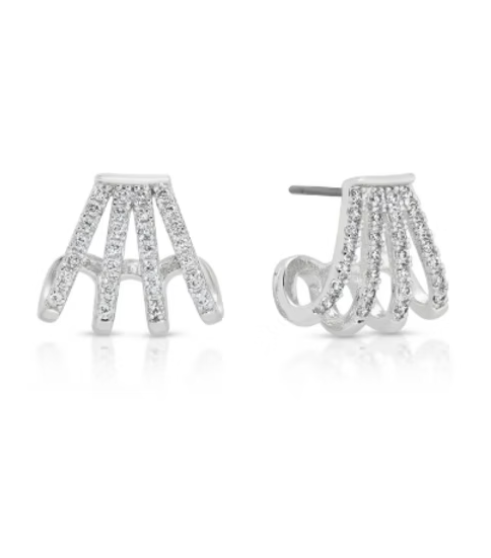 Ettika Glisten Wing Pavé Earrings
