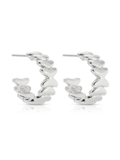 Ettika Small Metal Moderna Hoops
