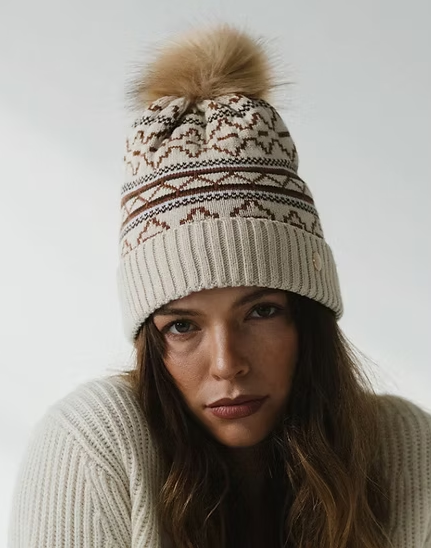 Gigi Pip Aspen Knit Print Beanie