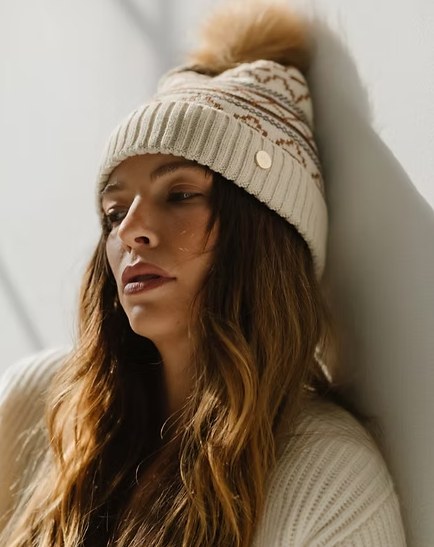 Gigi Pip Aspen Knit Print Beanie