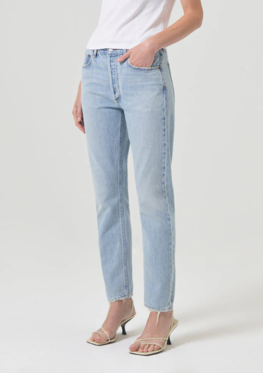 AGOLDE Austin Mid Rise Tapered Slim Jean (Lost)