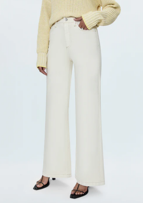 Pistola Lana Ultra Wide Leg Jean (Ecru)