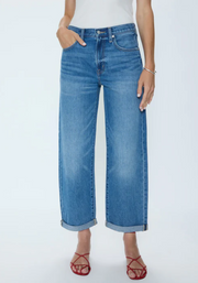 Pistola Donny Rolled Hem Boyfriend Jean (Heartfelt)