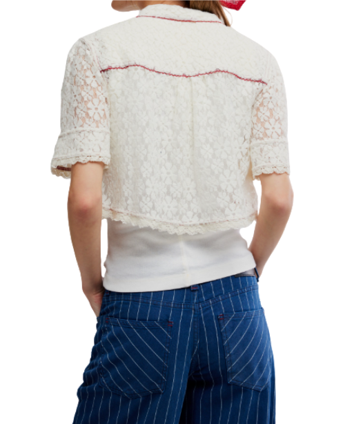Free People Mannie Lace Buttondown