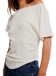 Free People Lucy Off The Shoulder Tee