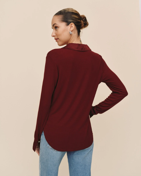Bella Dahl Mixed Button Down Top