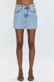 Pistola Skye Studded Denim Mini Skirt