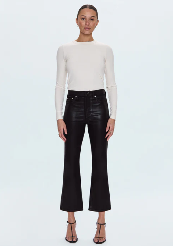 Pistola Lennon Crop Boot Pant (Coated Mocha)
