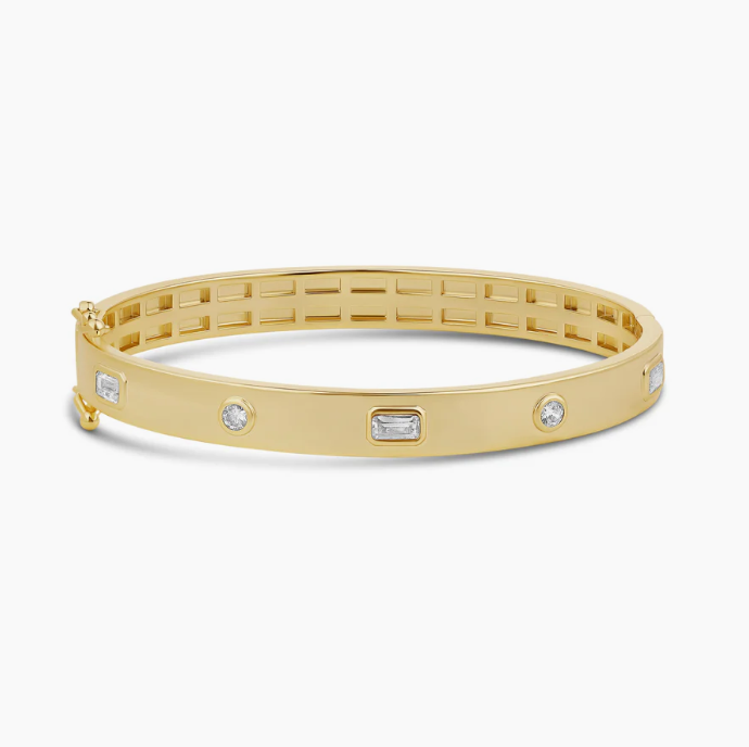 JTG Jewelry Multi Shape Stone Bangle