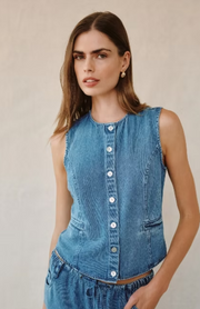 Bella Dahl High Neck Fitted Vest
