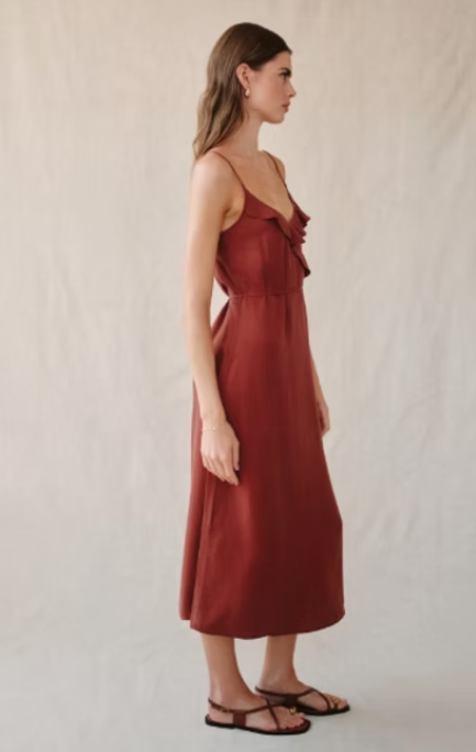 Bella Dahl Ruffle Cami Midi Dress