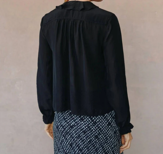 Bella Dahl Raglan Ruffle Blouse