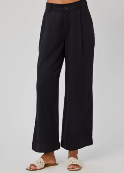 Bella Dahl Marina Pleated Wide Leg Ankle Pant