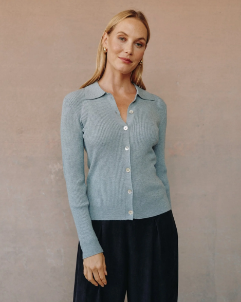 Bella Dahl Collared Button Down Sweater