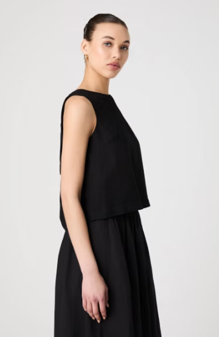 French Connection Birdie Linen Shell Top