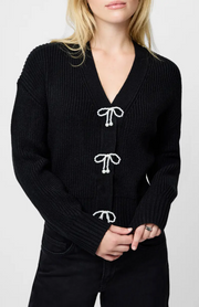 French Connection Babysoft Knit Embellished Bow Sweater