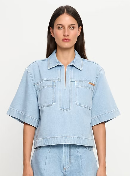 KIVARI Avery Denim Top