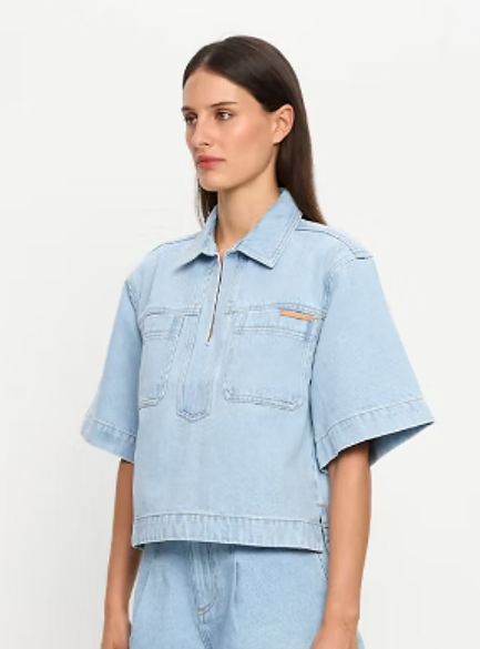 KIVARI Avery Denim Top
