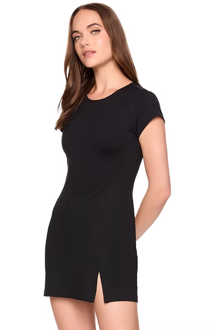Susana Monaco Micro Slit T Shirt dress 17"