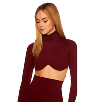 Susana Monaco Underwire Mock Crop Top