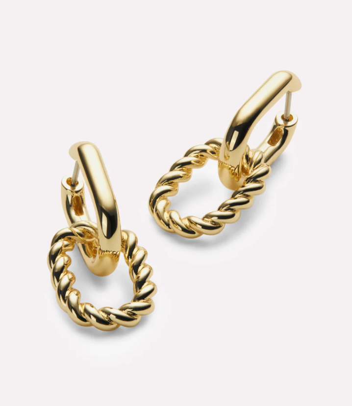 Ana Luisa Ash Double Two Tone Hoops