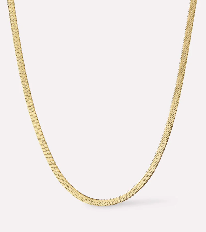 Ana Luisa Ina Herringbone Chain Necklace