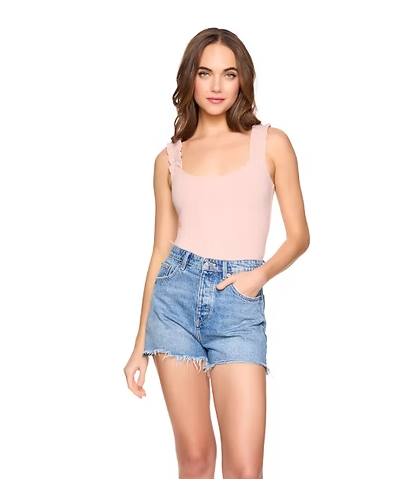 Susana Monaco Ruffle U-Strap Tank 3"