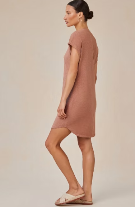 Bella Dahl Roll Sleeve T-Shirt Dress