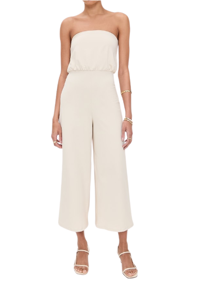 Susana Monaco Blouson Tube Jumpsuit 24" Inseam