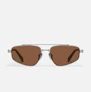 QUAY Pit Stop 90's Metal Sunglasses