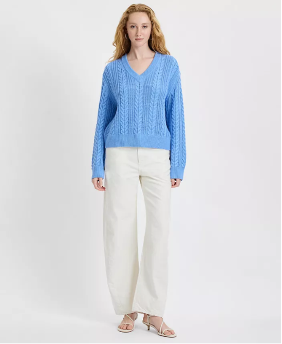 French Connection Ryland Knit Stripe Pullover