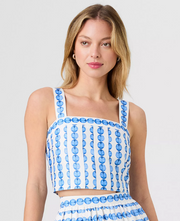 French Connection Structured Taffeta Top