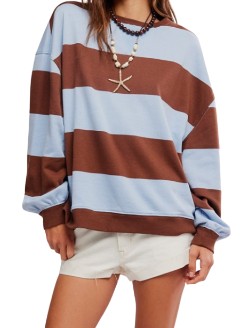 Free People Classic Stripe Crewneck Top