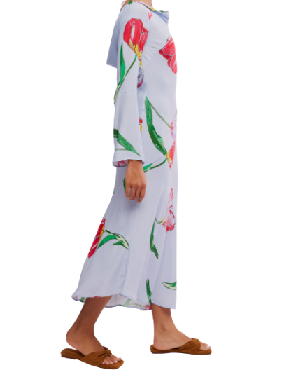 Free People Zadie Diagonal Seam Midi